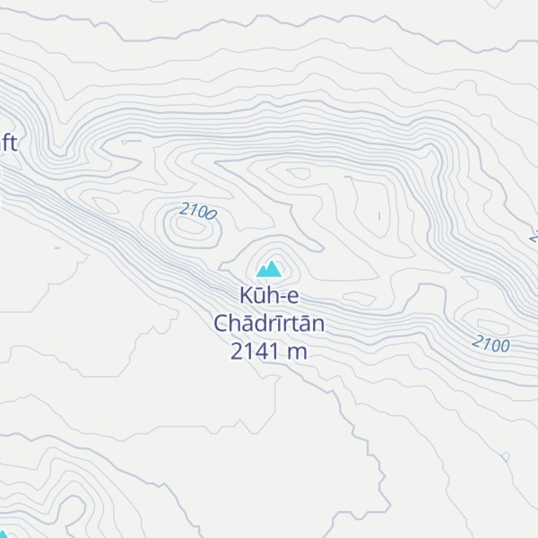Map of Kūh-e Chādrīrtān