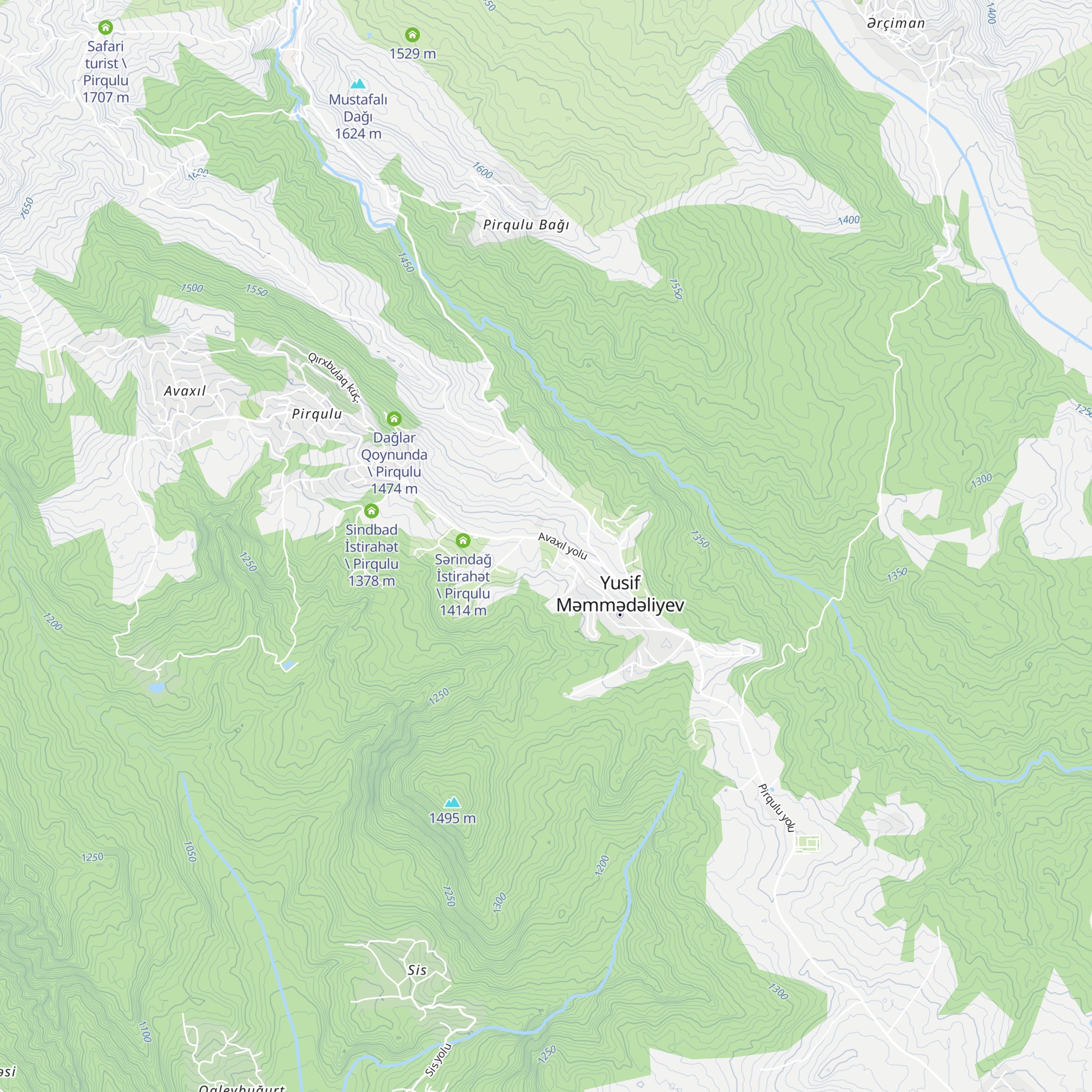 Dədə Qorqud İstirahət \ Pirqulu map