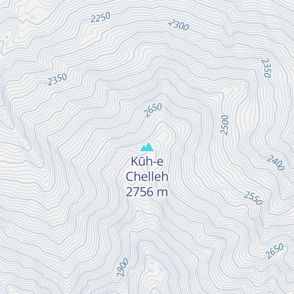 Map of Kūh-e Chelleh