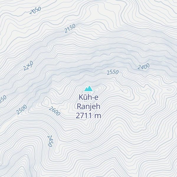 Map of Kūh-e Ranjeh