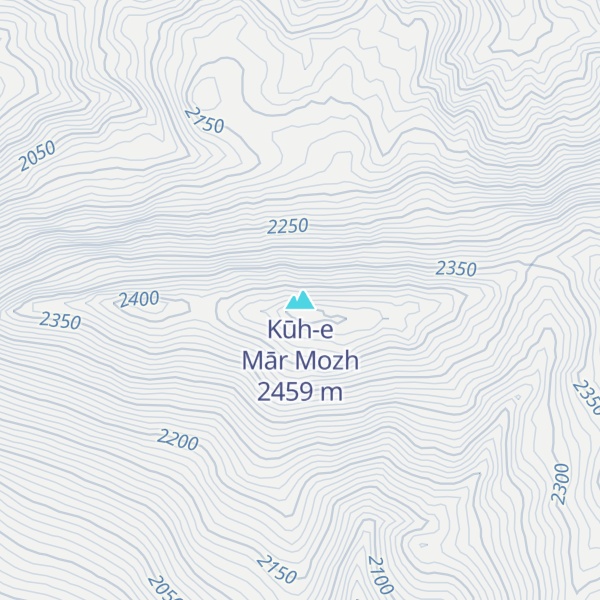 Map of Kūh-e Mār Mozh
