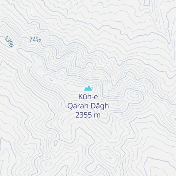 Map of Kūh-e Qarah Dāgh