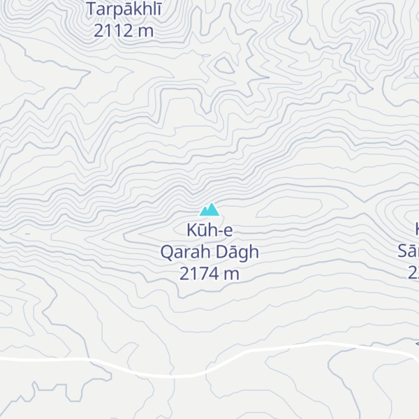 Map of Kūh-e Qarah Dāgh
