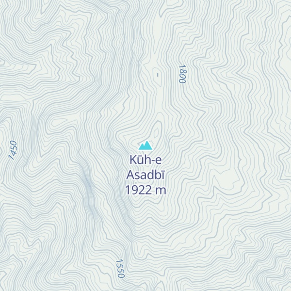 Map of Kūh-e Asadbī