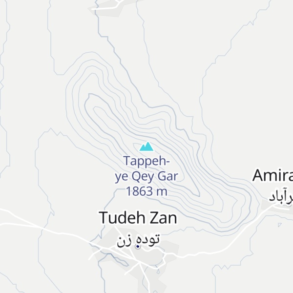 Map of Tappeh-ye Qey Gar