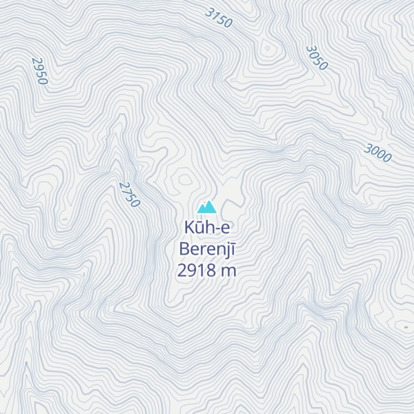 Map of Kūh-e Berenjī