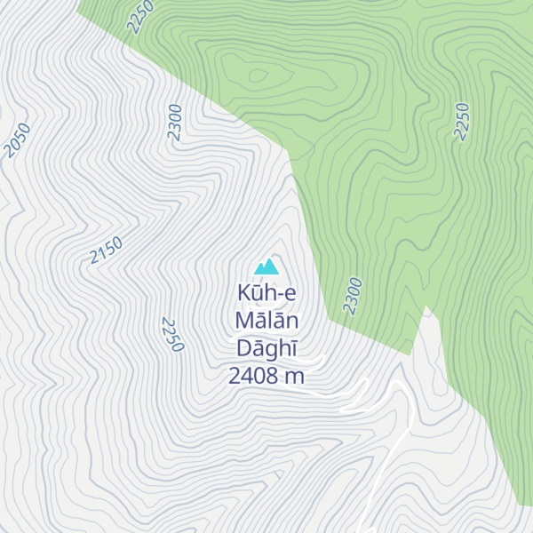 Map of Kūh-e Mālān Dāghī