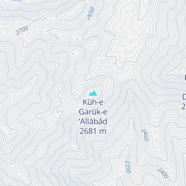Map of Kūh-e Garūk-e ‘Alīābād