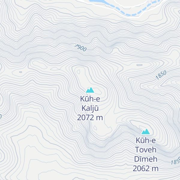 Map of Kūh-e Kaljū