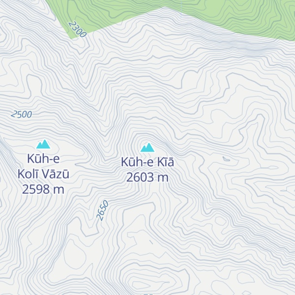 Map of Kūh-e Kīā