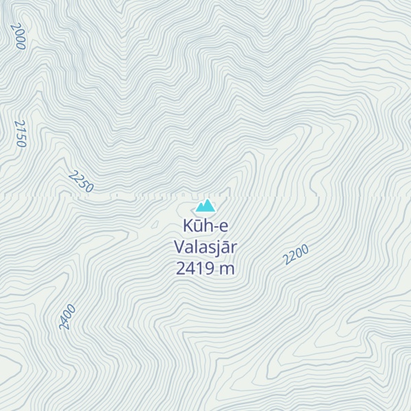 Map of Kūh-e Valasjār