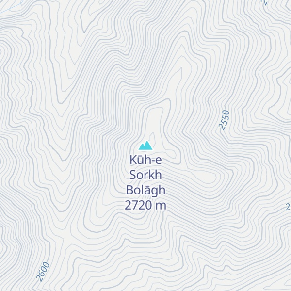 Map of Kūh-e Sorkh Bolāgh
