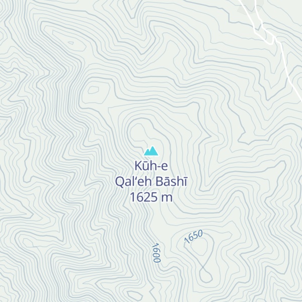 Map of Kūh-e Qal‘eh Bāshī