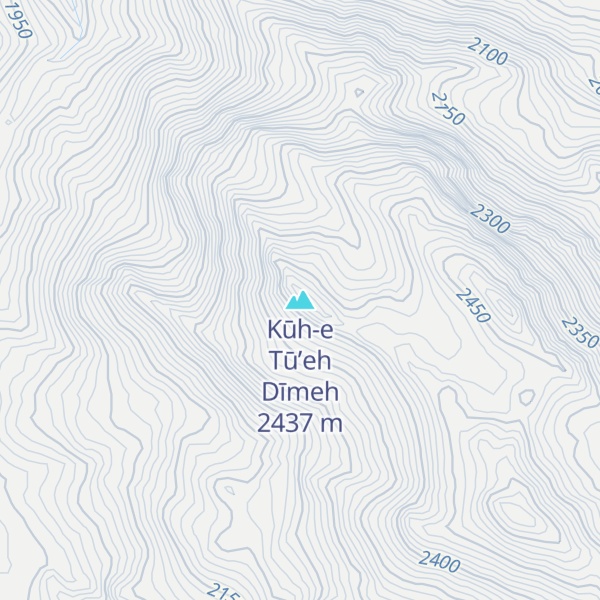 Map of Kūh-e Tū’eh Dīmeh