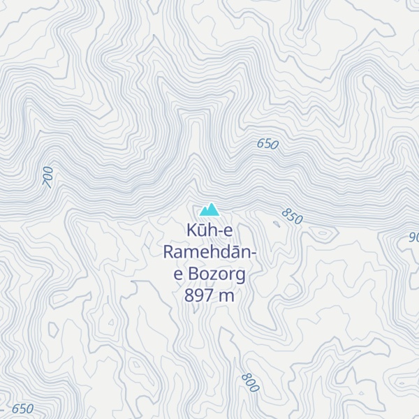 Map of Kūh-e Ramehdān-e Bozorg