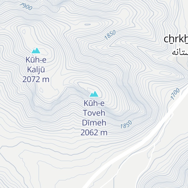 Map of Kūh-e Toveh Dīmeh