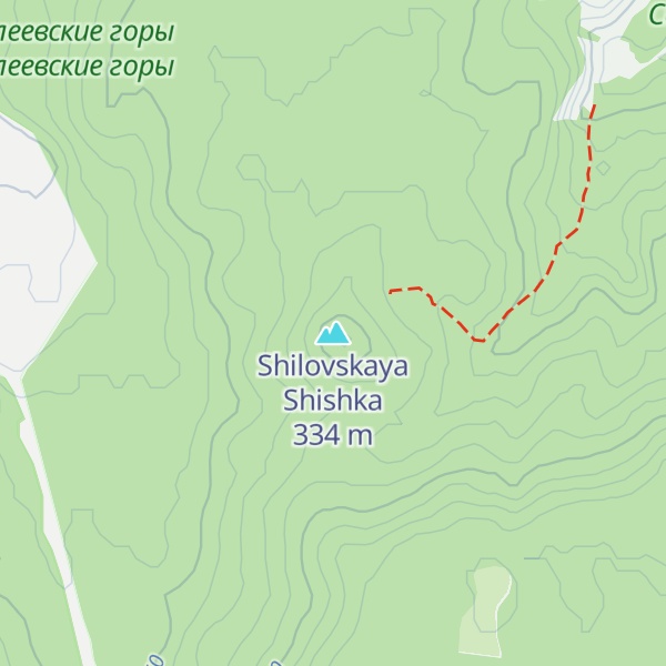 Map of Shilovskaya Shishka