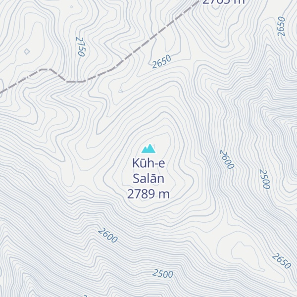Map of Kūh-e Salān