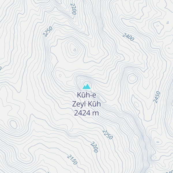 Map of Kūh-e Zeyl Kūh