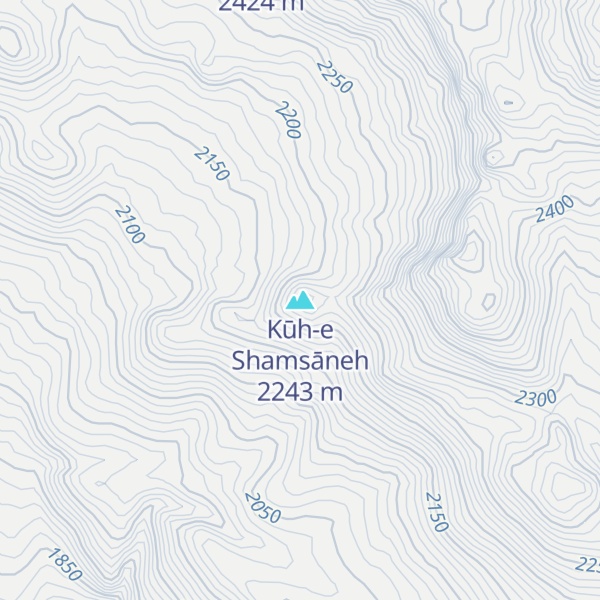 Map of Kūh-e Shamsāneh