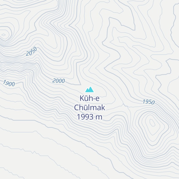 Map of Kūh-e Chūlmak