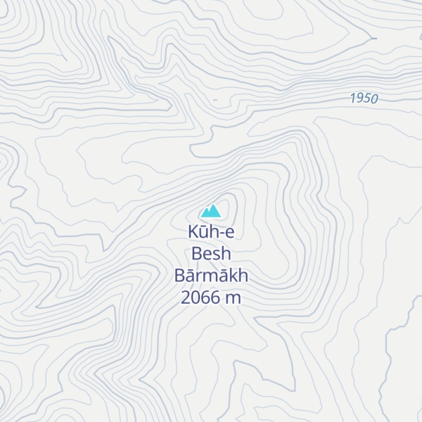 Map of Kūh-e Besh Bārmākh
