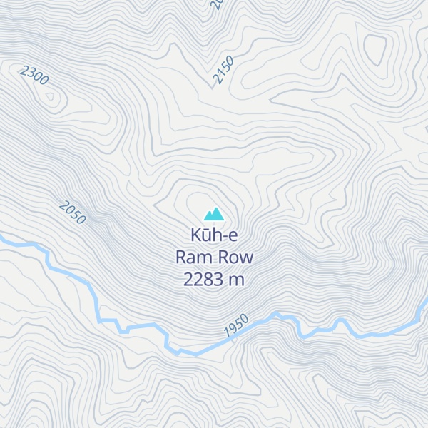 Map of Kūh-e Ram Row