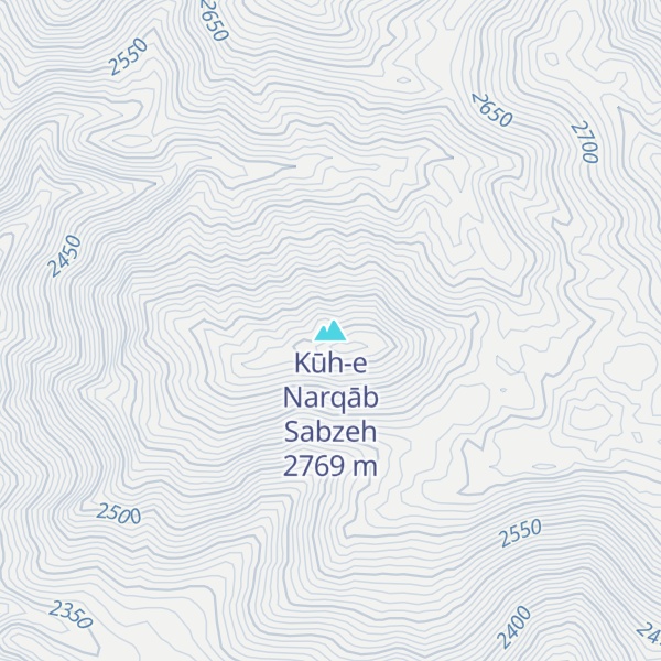 Map of Kūh-e Narqāb Sabzeh