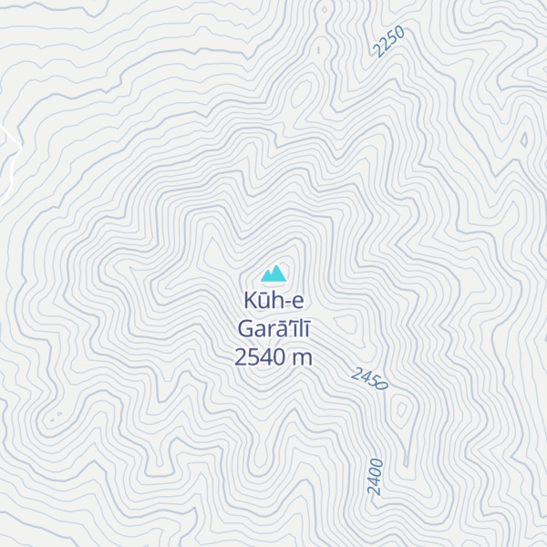 Map of Kūh-e Garā’īlī