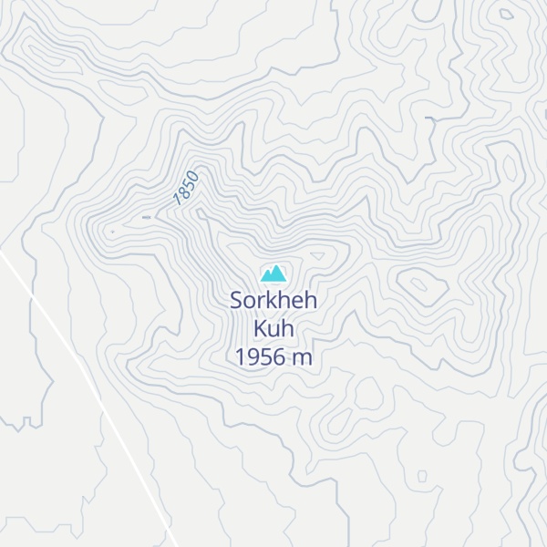 Map of Sorkheh Kuh