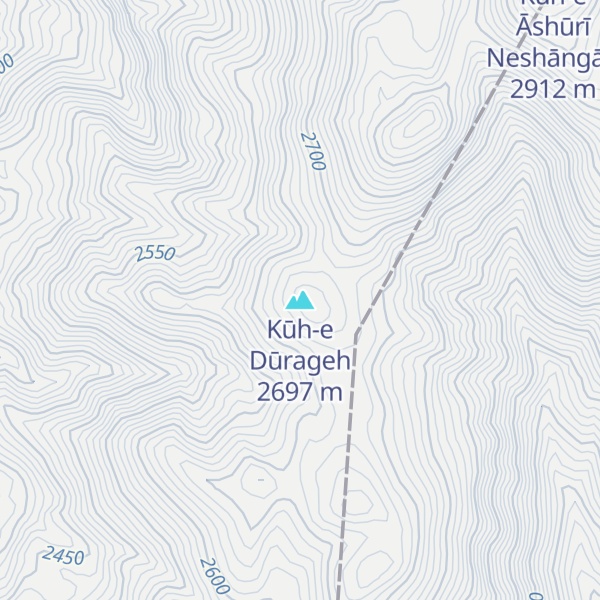 Map of Kūh-e Dūrageh
