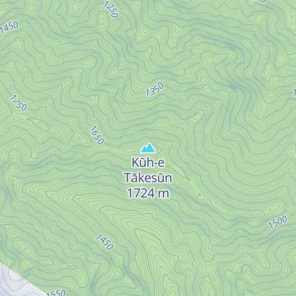 Map of Kūh-e Tākesūn