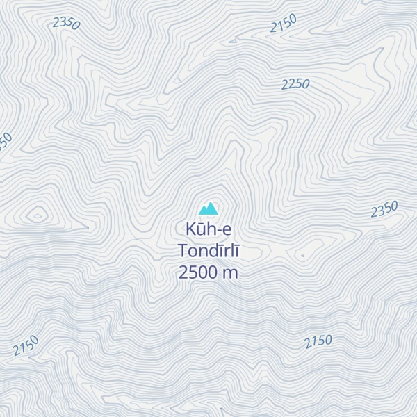 Map of Kūh-e Tondīrlī