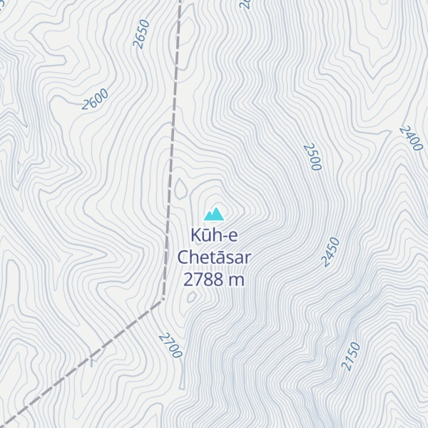 Map of Kūh-e Chetāsar