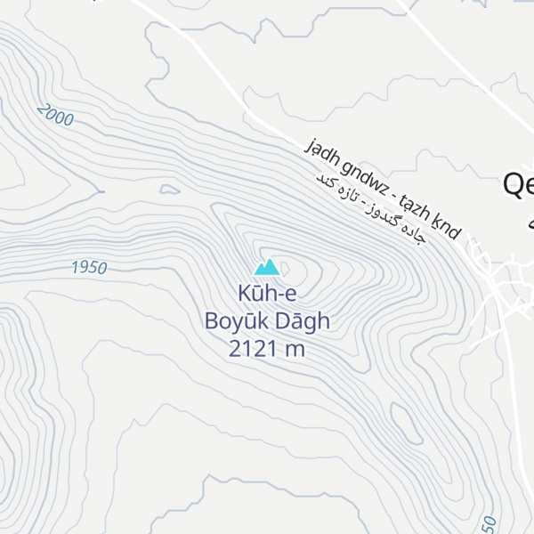 Map of Kūh-e Boyūk Dāgh