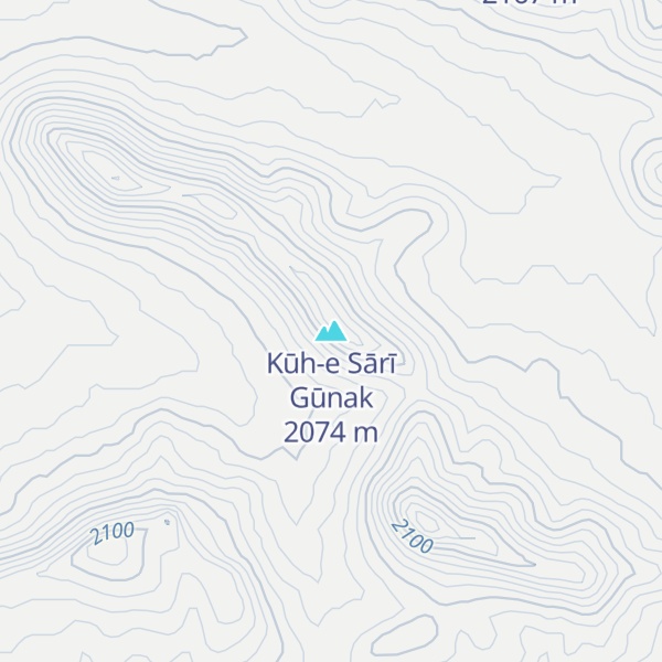 Map of Kūh-e Sārī Gūnak
