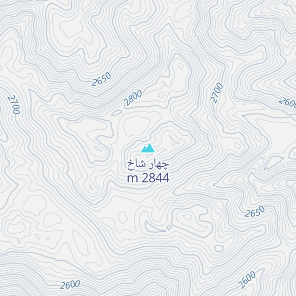 Map of چهار شاخ