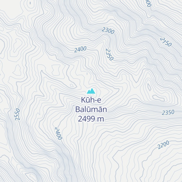 Map of Kūh-e Balūmān