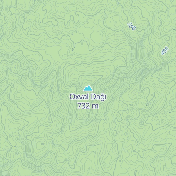 Map of Oxval Dağı
