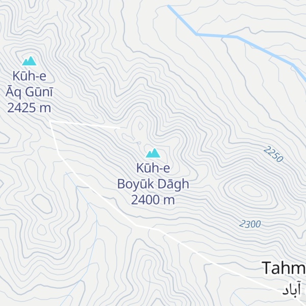 Map of Kūh-e Boyūk Dāgh
