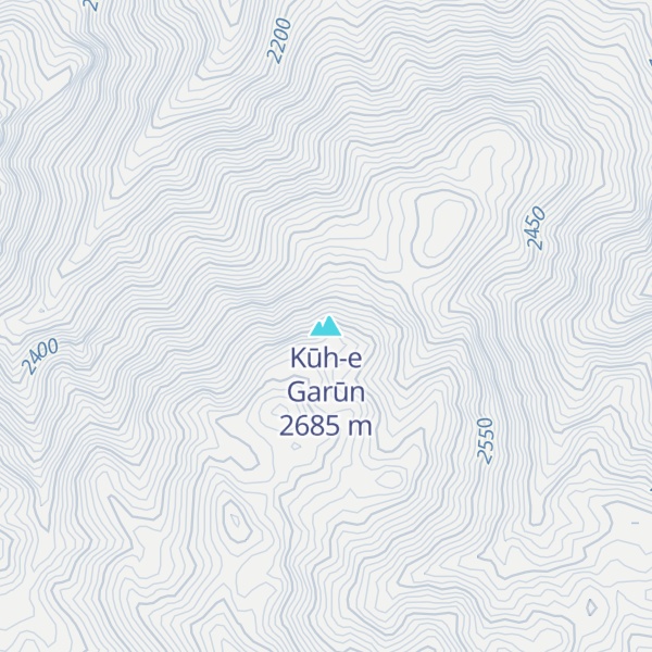 Map of Kūh-e Garūn