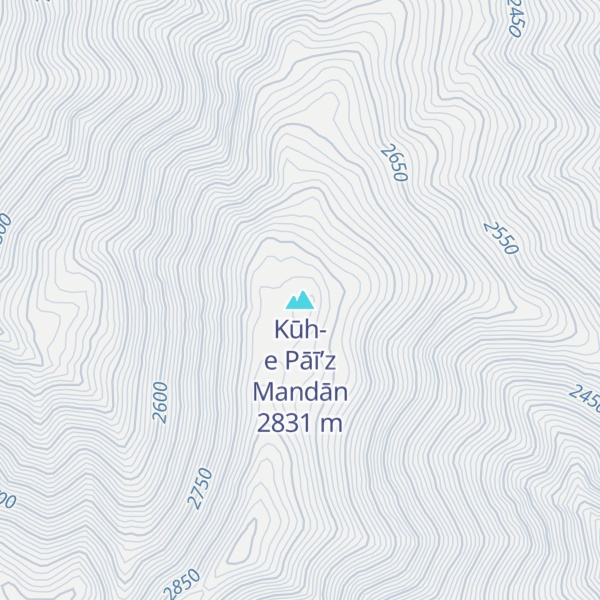 Map of Kūh-e Pāī’z Mandān