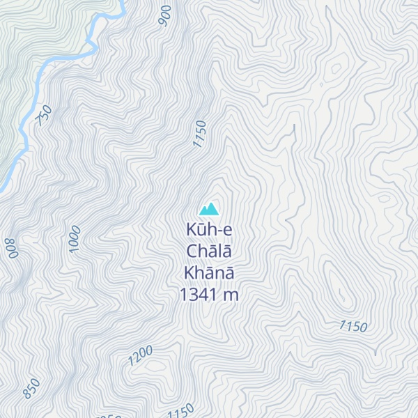 Map of Kūh-e Chālā Khānā