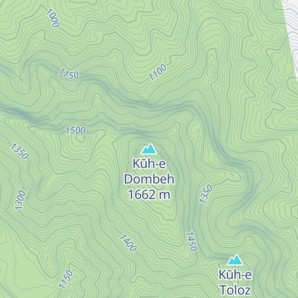 Map of Kūh-e Dombeh