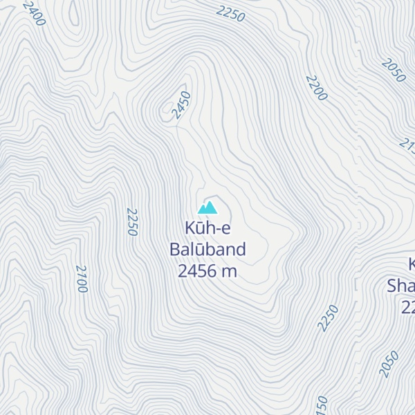 Map of Kūh-e Balūband