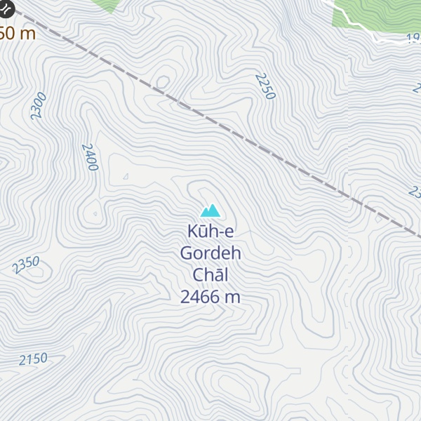 Map of Kūh-e Gordeh Chāl