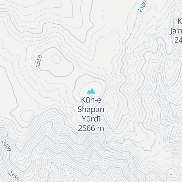 Map of Kūh-e Shāparī Yūrdī