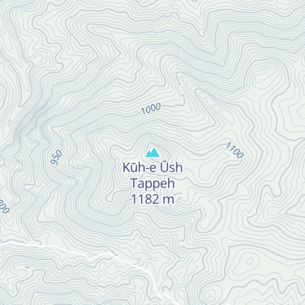 Map of Kūh-e Ūsh Tappeh