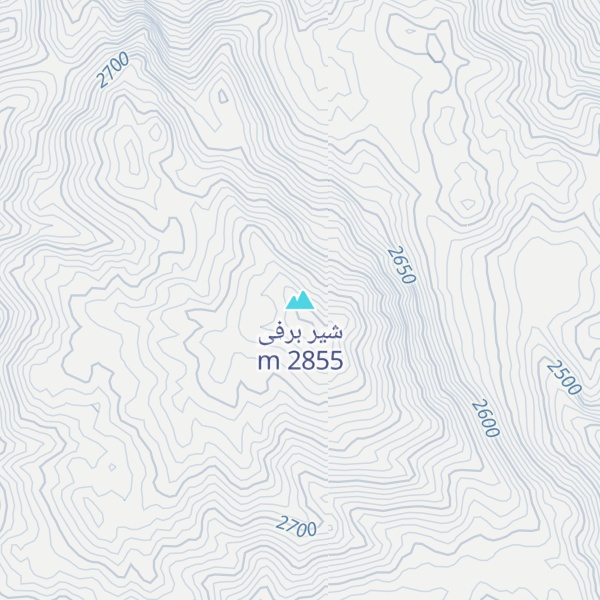 Map of شیر برفی