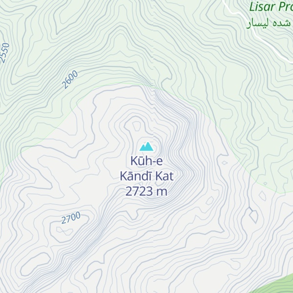 Map of Kūh-e Kāndī Kat